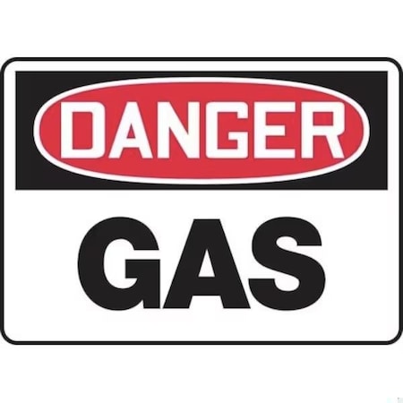 Accuform OSHA DANGER SAFETY SIGN GAS 7 in X MCHL089XP MCHL089XP